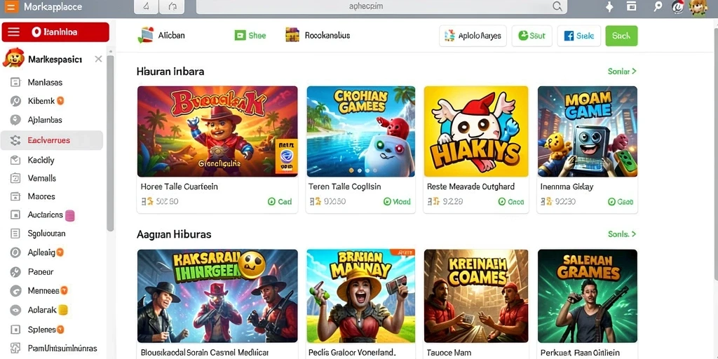 Tampilan menu utama yang menarik dan mudah dinavigasi.