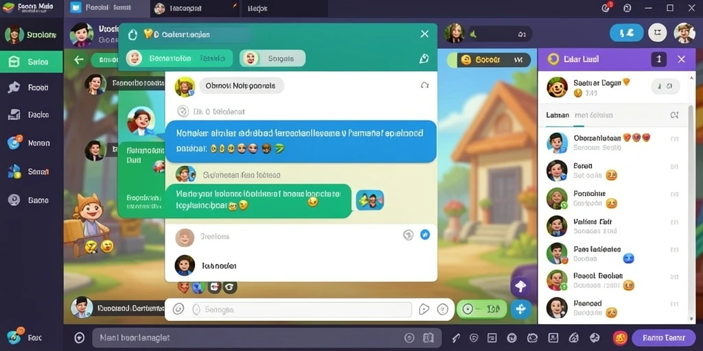 Screenshot GIM777: Antarmuka pengguna yang menarik.