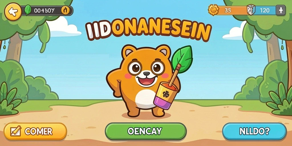 Tampilan antarmuka game yang menarik.