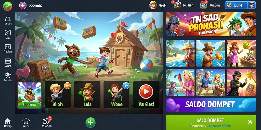 Tampilan utama game yang menakjubkan.