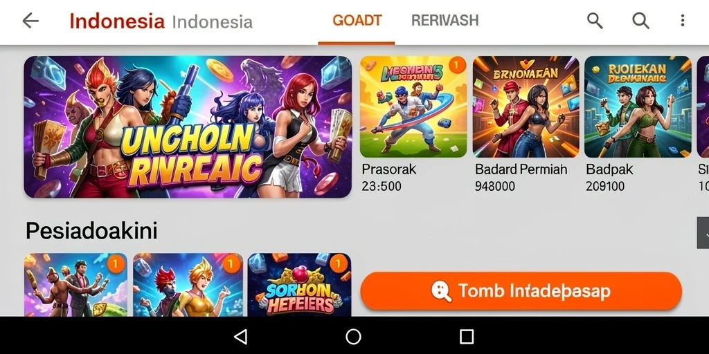 Tampilan antarmuka yang menarik dan user-friendly.