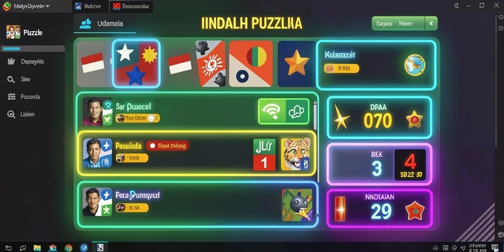 Tampilan antarmuka yang menarik perhatian anak.