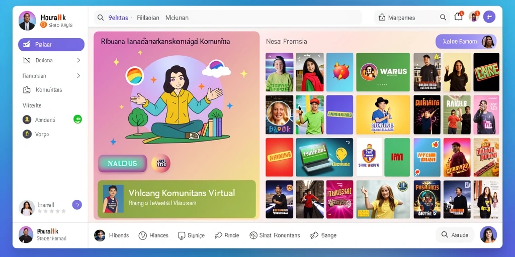 Tampilan utama aplikasi dengan navigasi yang mudah.